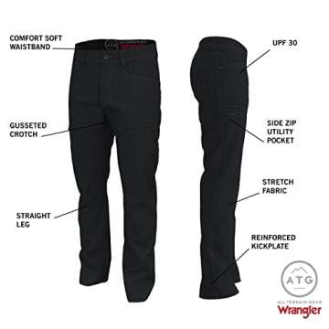 ATG by Wrangler Men's Synthetic Utility Pant, Kelp, 34W x 32L