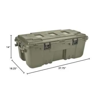 Durable Plano Storage Trunk with Integrated Wheels
