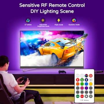 HAMLITE LED TV Lights for 82-95 Inch TVs - 21Ft Strip