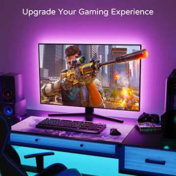 HAMLITE LED TV Lights for 82-95 Inch TVs - 21Ft Strip