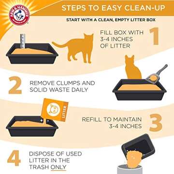 Arm & Hammer Multi-Cat Clumping Litter Unscented, 20lb