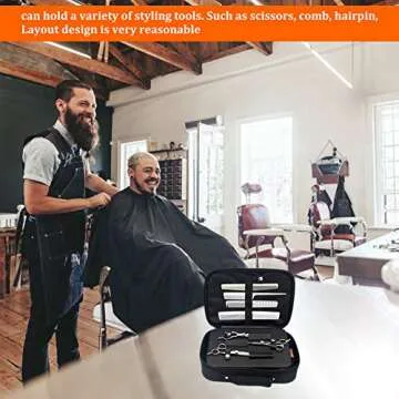 Hairdressing Tools Storage Carrying Case, Professional Multi-functional Hair Stylist Hairdresser Designer Session Bag Beauty Cosmetics Toiletry Organizer Holder Hairdressing