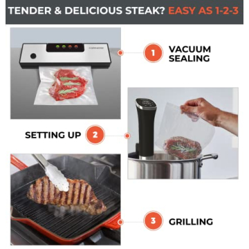 Garnease Sous Vide Cooker Kit 1000W with Vacuum Sealer