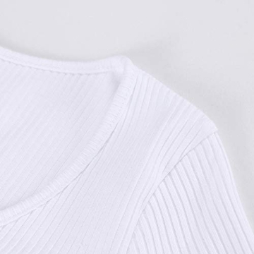 PALINDA Women's Lace Up Bodysuit in White for Chic Style