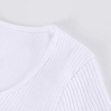 PALINDA Women's Lace Up Bodysuit in White for Chic Style