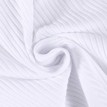 PALINDA Women's Lace Up Bodysuit in White for Chic Style