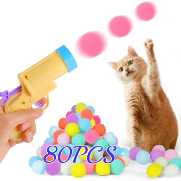 Splarwbk Cat Ball Launcher and Plush Balls for Fun