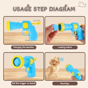 Splarwbk Cat Ball Launcher and Plush Balls for Fun