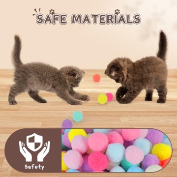 Splarwbk Cat Ball Launcher and Plush Balls for Fun