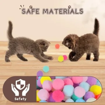 Splarwbk Cat Ball Launcher and Plush Balls for Fun