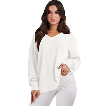 Stylish ANRABESS Women's Oversized Long Sleeve Sweatshirt