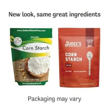 Judee’s Corn Starch 2.5 lb - 100% Non-GMO and Just One Ingredient - Gluten-Free and Nut-Free - Great Thickener for Sauces, Soups, and Gravies - Lighten Gluten Free Cake or Bread Texture