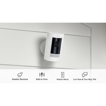 Ring Stick Up Cam Battery Outdoor Security Camera Alexa