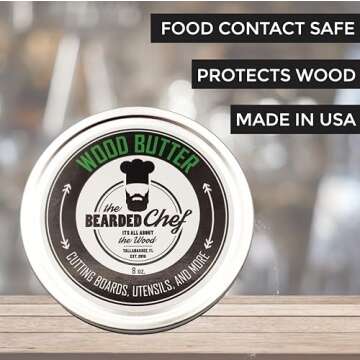Wood Butter Conditioner – 8 oz – Food Safe & Natural Finish