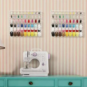 YBING Thread Holder Wall Mount for 108 Spools Organizer