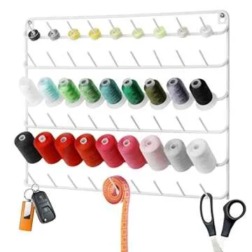 YBING Thread Holder Wall Mount for 108 Spools Organizer