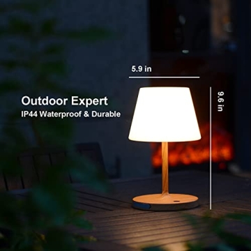 LOTITOL USB Rechargeable Waterproof Outdoor Table Lamp