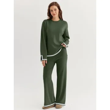 LILLUSORY Women Fall 2 Piece Lounge Set for Comfort