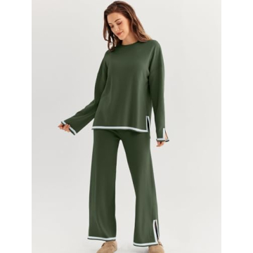 LILLUSORY Women Fall 2 Piece Lounge Set for Comfort