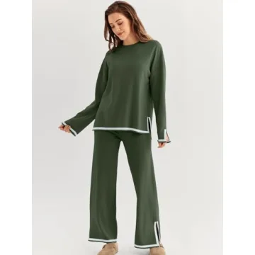 LILLUSORY Women Fall 2 Piece Lounge Set for Comfort