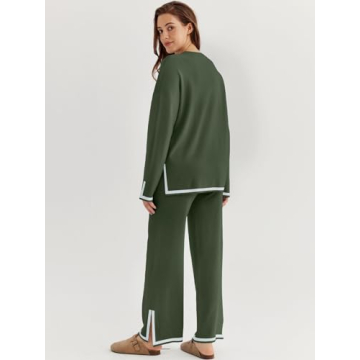 LILLUSORY Women Fall 2 Piece Lounge Set for Comfort