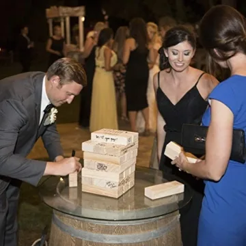 GoSports Giant Wooden Toppling Tower - Fun for Everyone