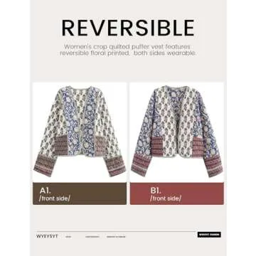 Stylish Reversible Cropped Puffer Jacket for Women