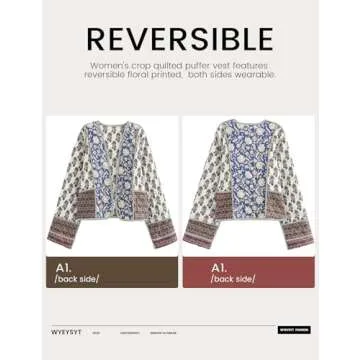 Stylish Reversible Cropped Puffer Jacket for Women