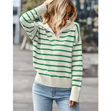 BQDCQB Striped Sweater - Stylish Comfort for Women
