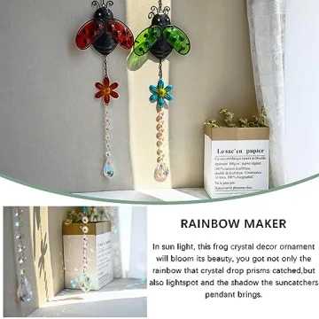 Charming Ladybug Crystal Suncatchers for Home Decor