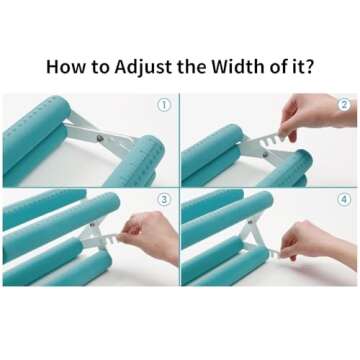 Craft Tumbler Holder with Adjustable Widths in Mint Green