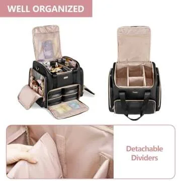 Prokva Rolling Makeup Case - Stylish & Functional Makeup Carrier