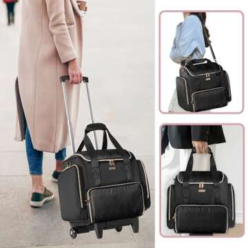 Prokva Rolling Makeup Case - Stylish & Functional Makeup Carrier