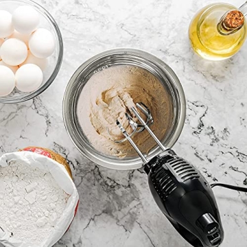OVENTE 5 Speed Hand Mixer with Whisk & Storage Case