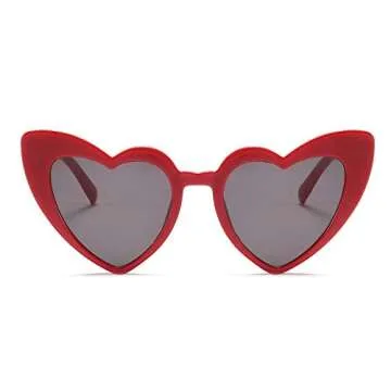 boqopod Heart Shaped Sunglasses 2-Pack Stylish Fun