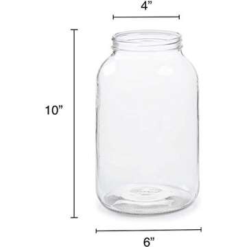 1 Gallon Glass Jar - Perfect for Kombucha and Canning