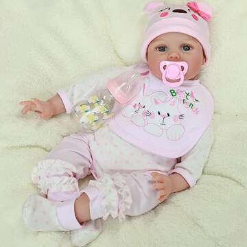 Kaydora 22 Inch Realistic Reborn Baby Girl Doll Gift