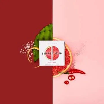 Simply Gum Cleanse | Grapefruit and Prickly Pear | Organic Chewing Gum