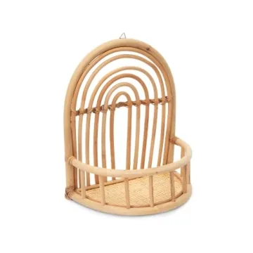 Birdie Designs Rattan Shelf - Stylish Wall Decor Accessory