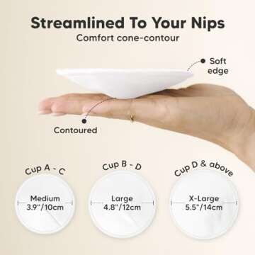 Organic Bamboo Breast Pads - 14 Washable Nursing Pads
