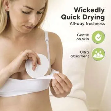 Organic Bamboo Breast Pads - 14 Washable Nursing Pads