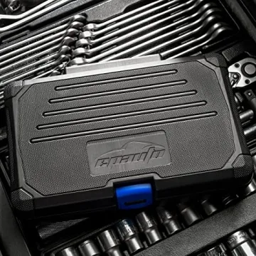 EPAuto 45-Piece Socket Set with 72-Tooth Ratchet - Cr-V Steel