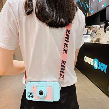 Awsaccy Compatible with iPhone 12 Pro Max Case Cute Card Wallet Holder for Women Girls Cool Unique C...