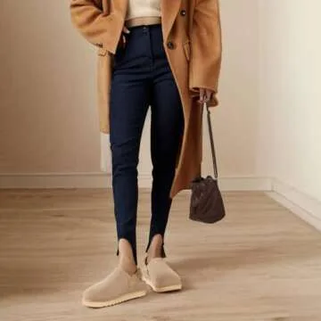 CLOVALUB Clogs for Women Slippers Women's Platform Mules & Clogs with Strap Slip on Shoes Sandals Arch Support Adjustable Beige