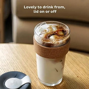 KeepCup Brew Cork Reusable Glass Coffee Cup 16oz
