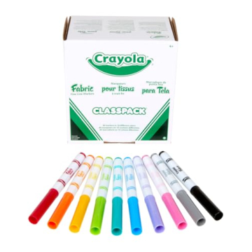 Crayola Fabric Marker Classpack with Assorted Colors