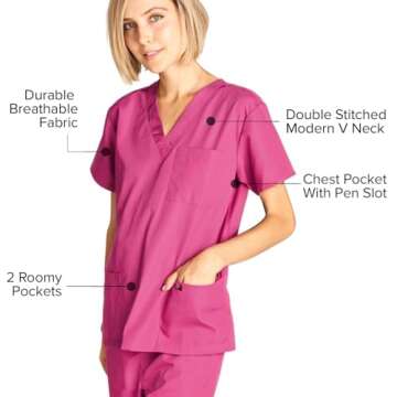 Dagacci Unisex Medical Scrub Set - Stylish & Functional