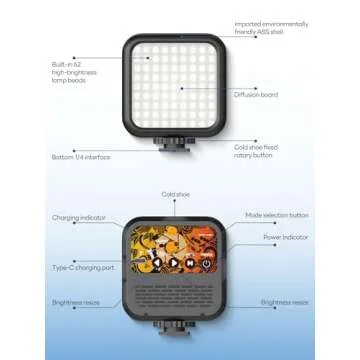 USKEYVISION Smartphone Vlogging Kit for iPhone 16/15/14 Mini/Pro/Max, Android Smartphone Content Creator Kit w/Microphone Light Auto-Switch Phone Clip for YouTube Tiktok Live Steam (Vlog K2)