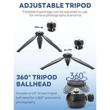 USKEYVISION Smartphone Vlogging Kit for iPhone 16/15/14 Mini/Pro/Max, Android Smartphone Content Creator Kit w/Microphone Light Auto-Switch Phone Clip for YouTube Tiktok Live Steam (Vlog K2)