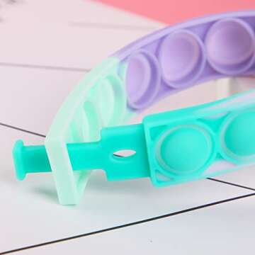 WQFXYZ Push Pop Fidget Bracelets for Kids and Adults
